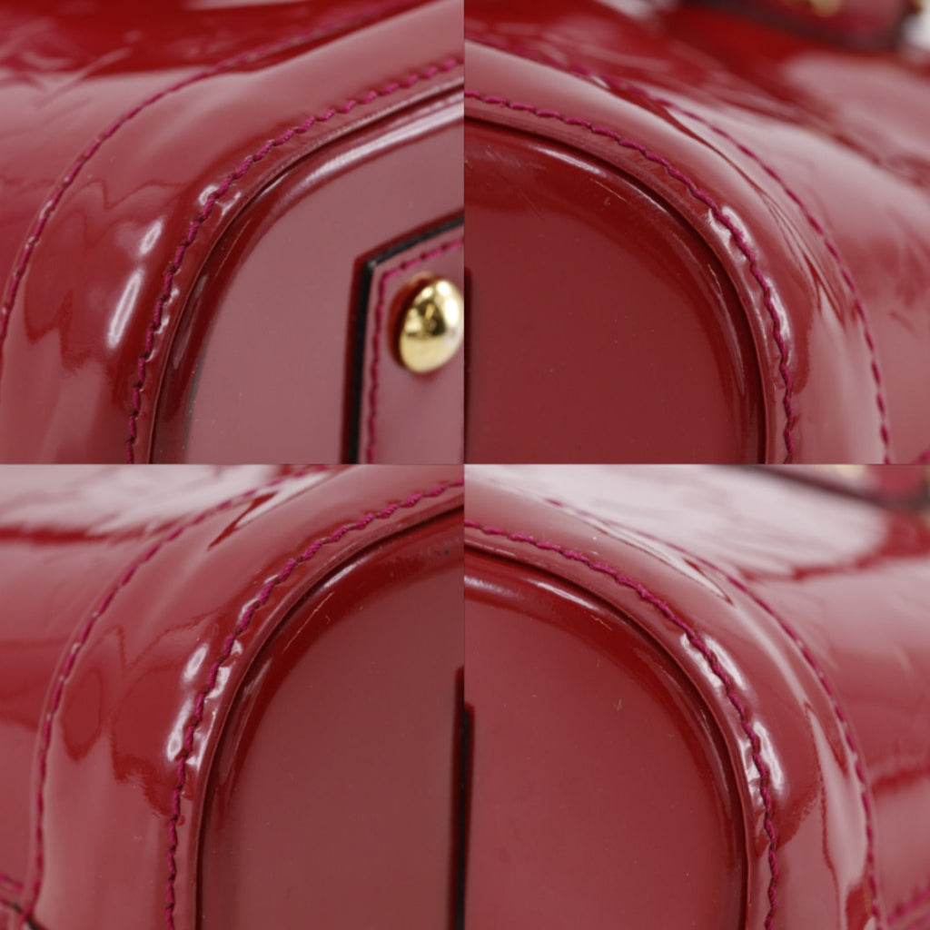 Louis Vuitton Alma BB 2-Way Shoulder Monogram Vernis Pomme D'amour Red Handbag — view 4