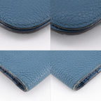 Hermes Dogon Long Taurillon Clemence Blue Wallet — view 4