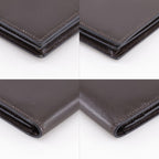 Hermes Bearn Souffle Box Calf Brown Silver Wallet — view 4