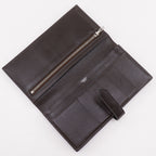 Hermes Bearn Souffle Box Calf Brown Silver Wallet — view 5