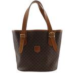 Celine Macadam Bucket Vintage Brown Tote