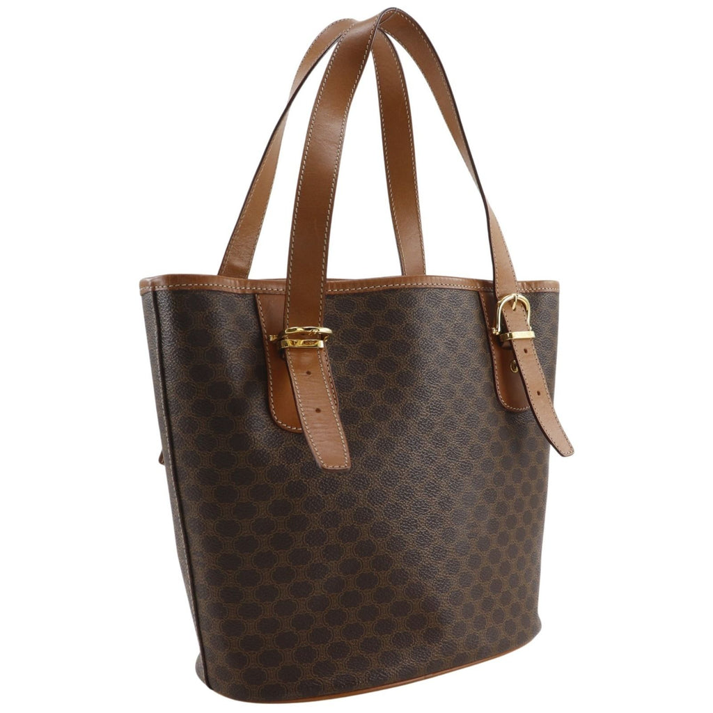 Celine Macadam Bucket Vintage Brown Tote — view 3