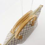 Louis Vuitton Saleya MM Damier Azur Canvas White Handbag — view 5
