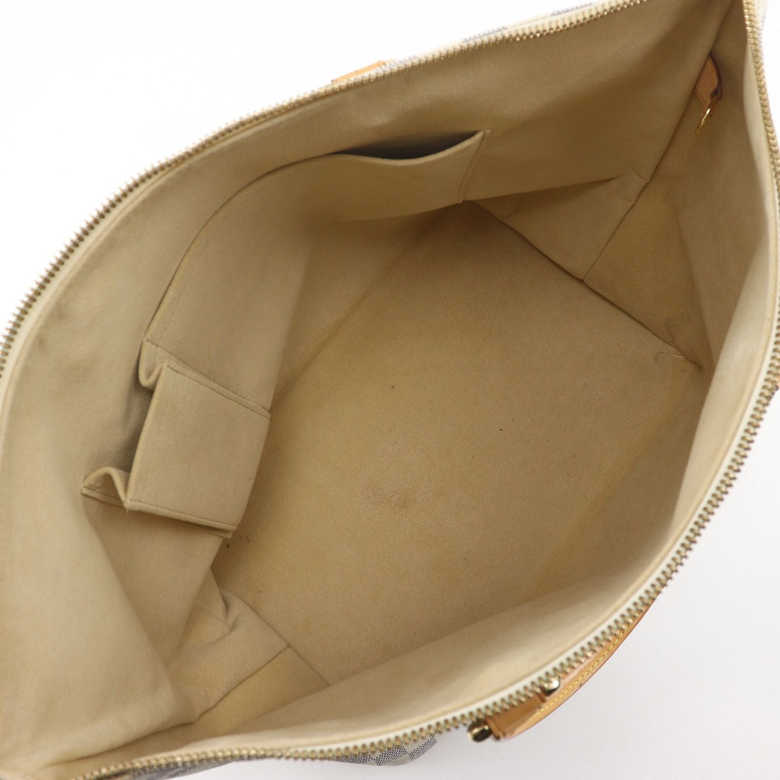 Louis Vuitton Saleya MM Damier Azur Canvas White Handbag — view 6