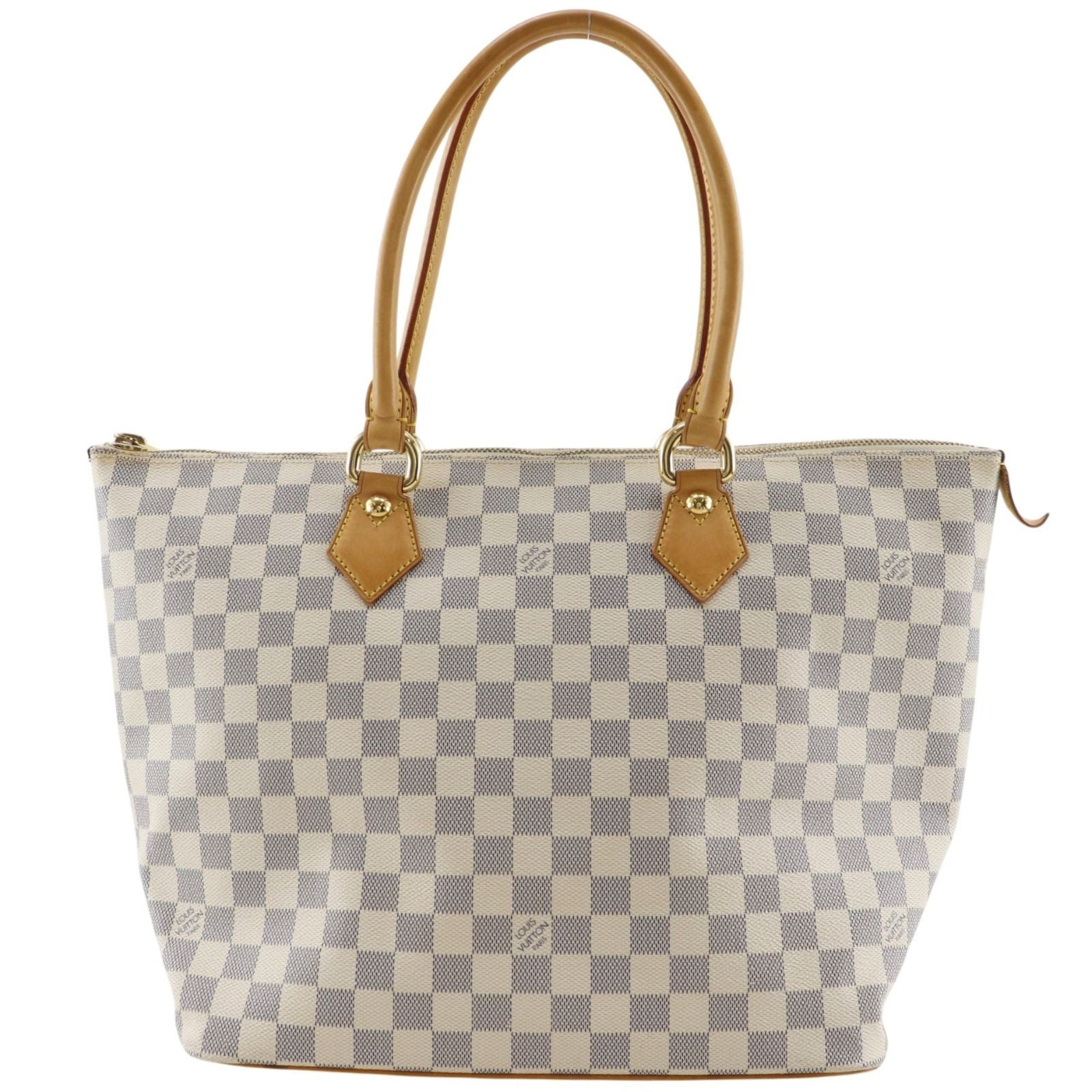 Louis Vuitton Saleya MM Damier Azur Canvas White Handbag