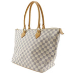 Louis Vuitton Saleya MM Damier Azur Canvas White Handbag — view 2