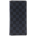 Louis Vuitton Portefeuille Brazza Damier Graphite Canvas Black Wallet