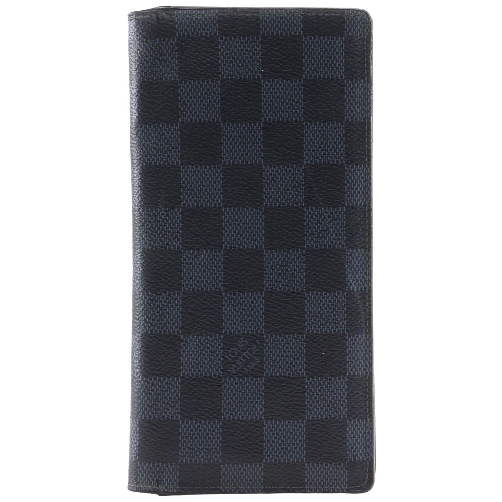 Louis Vuitton Portefeuille Brazza Damier Graphite Canvas Black Wallet