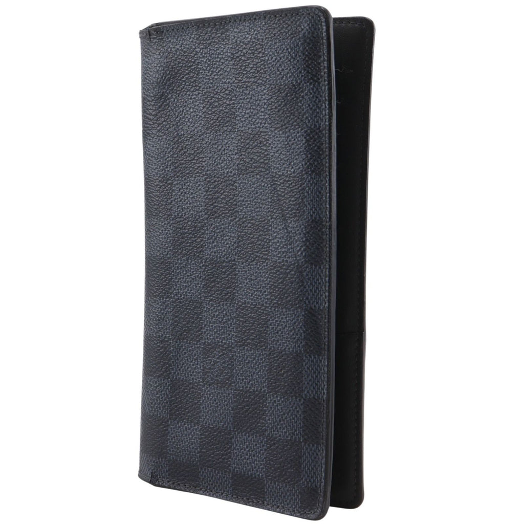 Louis Vuitton Portefeuille Brazza Damier Graphite Canvas Black Wallet — view 2