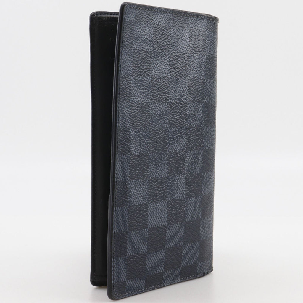 Louis Vuitton Portefeuille Brazza Damier Graphite Canvas Black Wallet — view 3