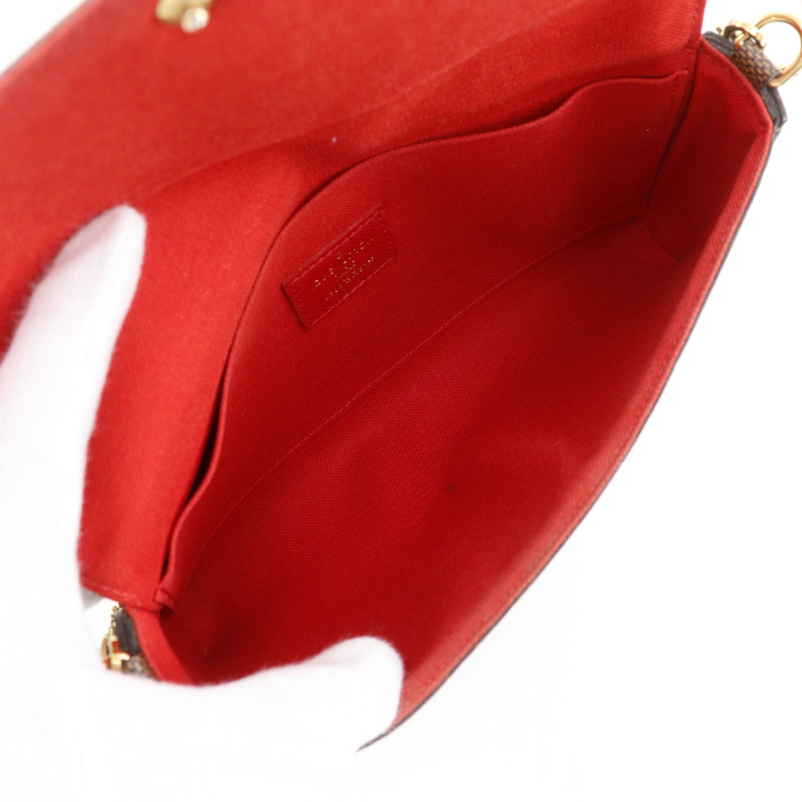 Louis Vuitton Pochette Felicie 2-Way Clutch Damier Canvas — view 5