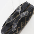 Chanel Wild Stitch CC Logo Calf Black Handbag — view 5