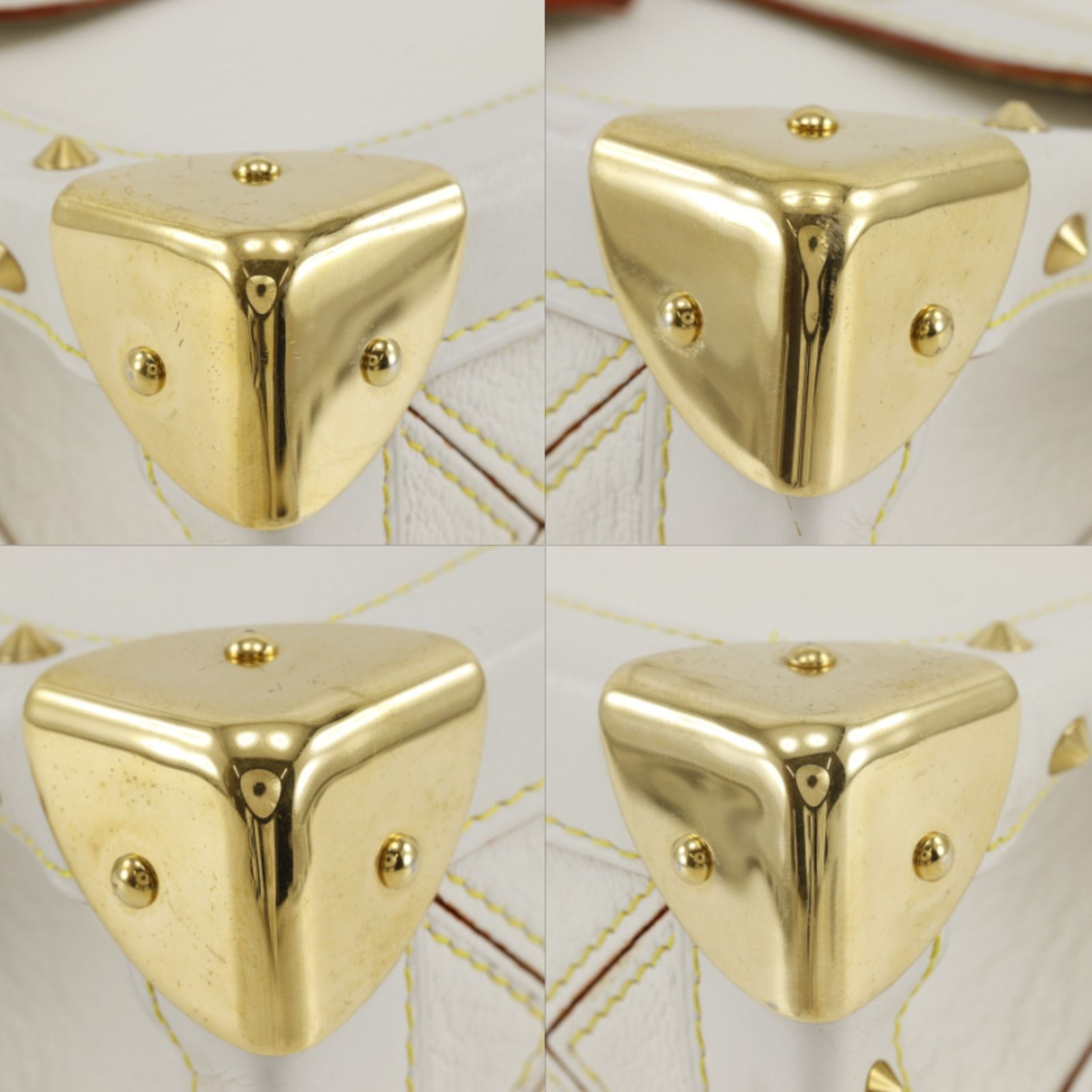 Louis Vuitton Tarentue Suhali Goat Blanc White Shoulder — view 4