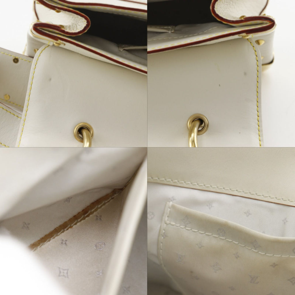 Louis Vuitton Tarentue Suhali Goat Blanc White Shoulder — view 9