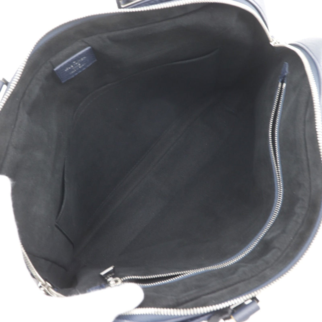 Louis Vuitton Alma Briefcase Leather Navy Blue Business — view 6