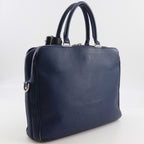 Louis Vuitton Alma Briefcase Leather Navy Blue Business — view 3