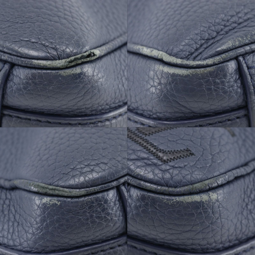 Louis Vuitton Alma Briefcase Leather Navy Blue Business — view 4