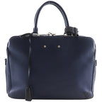 Louis Vuitton Alma Briefcase Leather Navy Blue Business