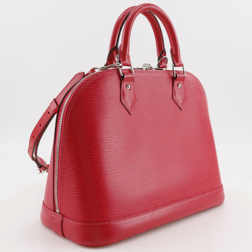 Louis Vuitton Alma PM 2-Way Shoulder Epi Leather Red Handbag — view 3