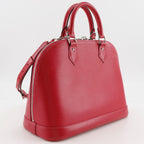 Louis Vuitton Alma PM 2-Way Shoulder Epi Leather Red Handbag — view 3