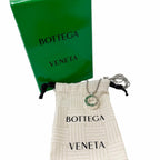 Bottega Veneta Ring Motif Pendant Silver — view 2