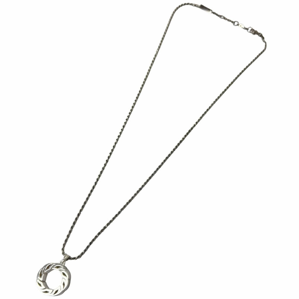 Bottega Veneta Ring Motif Pendant Silver — view 4