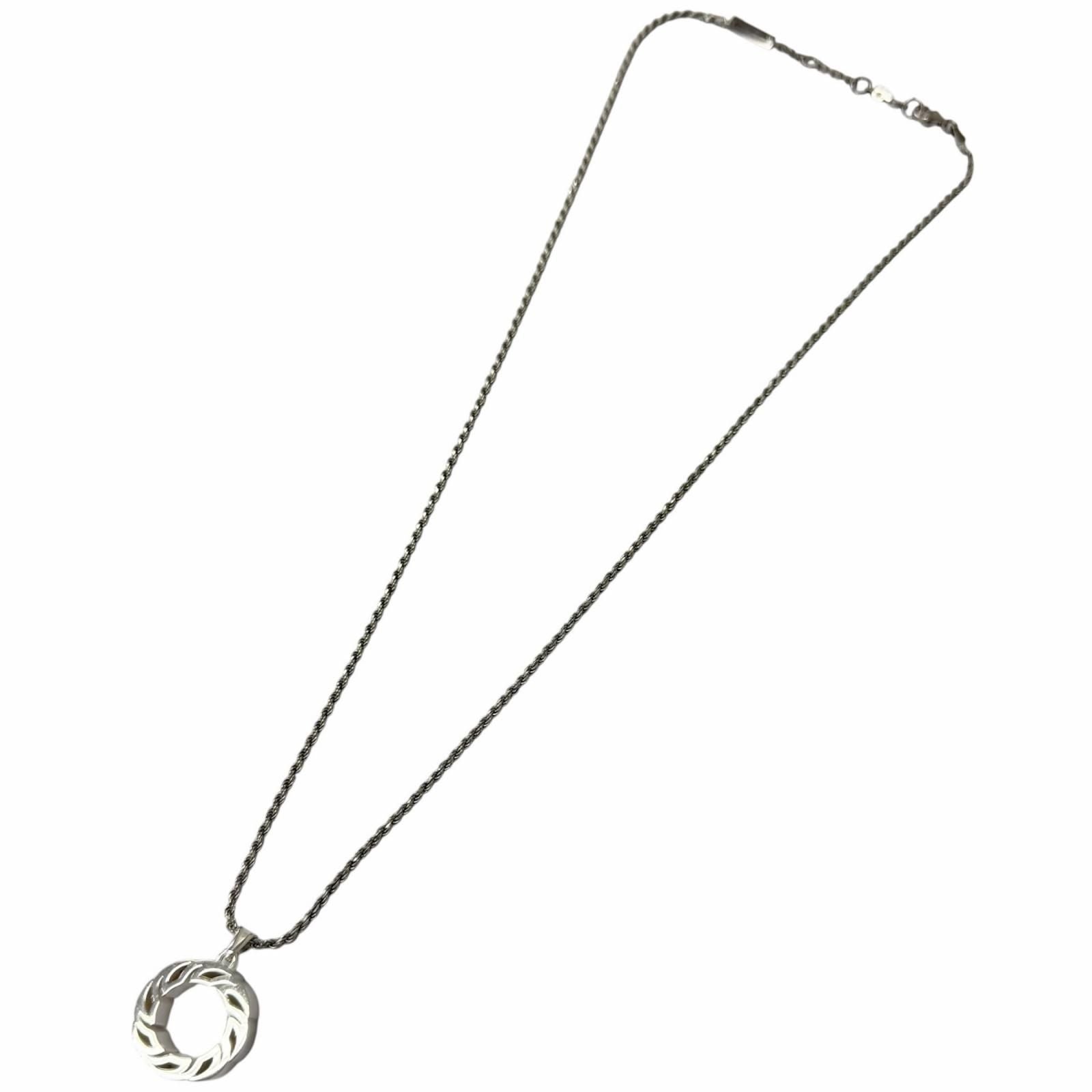 Bottega Veneta Ring Motif Pendant Silver — view 4