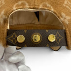 Louis Vuitton Monogram Carry on Leather Brim Cap Beige — view 5