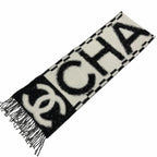 Chanel Cashmere Silk Blend CC Logo Scarf — view 4
