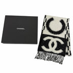 Chanel Cashmere Silk Blend CC Logo Scarf — view 2