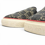 Gucci Tennis GG Canvas Slip on Sneakers Navy Beige 7.5 — view 6
