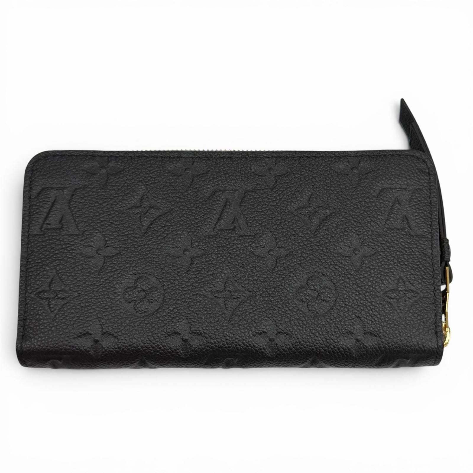 Louis Vuitton Zippy Wallet Monogram Empreinte Noir Zip Around — view 3