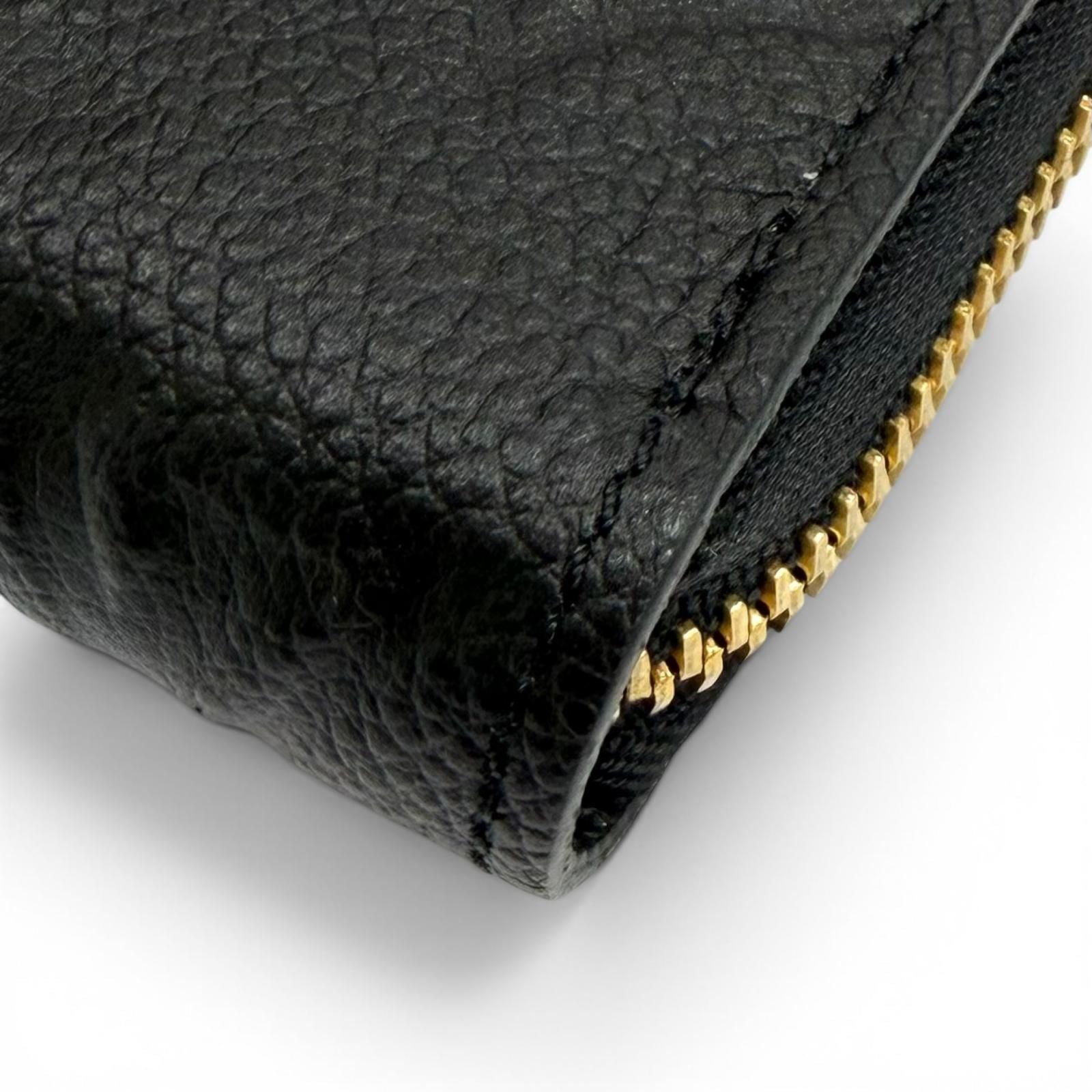 Louis Vuitton Zippy Wallet Monogram Empreinte Noir Zip Around — view 6