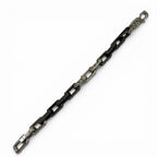 Louis Vuitton Bracelet Monogram Chain Black Silver — view 2