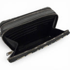Dior Homme Leather Oblique Zip Pouch Shoulder Bag Navy — view 8