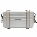 Dior Rimowa Personal Aluminum Leather Shoulder Bag Silver Gray — view 4