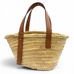 Loewe Quality Studio Ghibli Palm Leaf Leather Black Bunny Basket Small — view 2