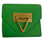 Bottega Veneta Paraquito Point Lock Leather Compact Wallet Trifold