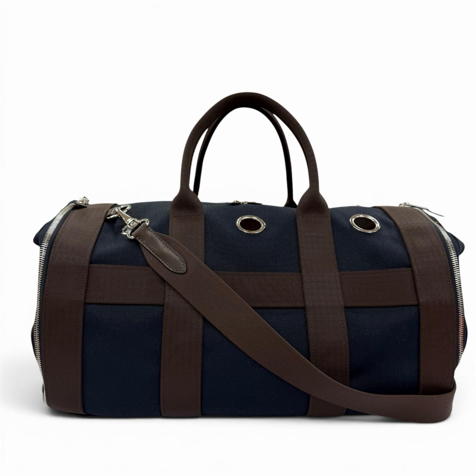 Hermes 2-Way Dog Carrier Pet Shoulder Bag Towarmitari Navy
