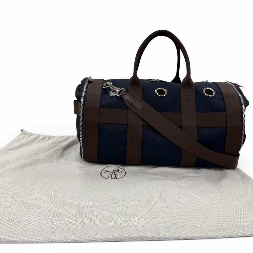Hermes 2-Way Dog Carrier Pet Shoulder Bag Towarmitari Navy — view 2