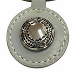 Hermes Vintage Touareg Leather Silver Choker Necklace Gray — view 4