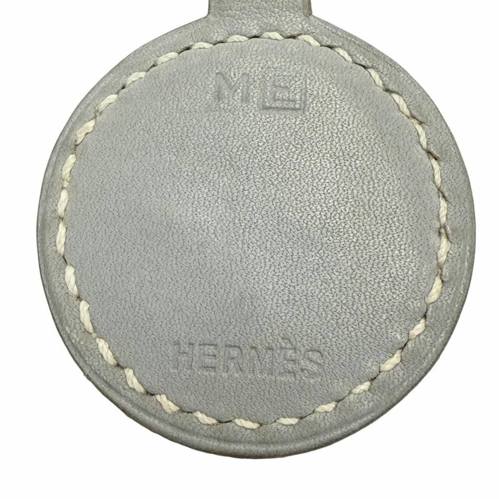 Hermes Vintage Touareg Leather Silver Choker Necklace Gray — view 5