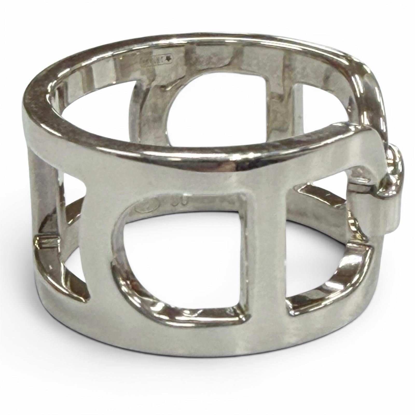 Hermes Chaine D'ancre Ring Silver — view 5