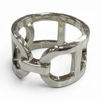 Hermes Chaine D'ancre Ring Silver
