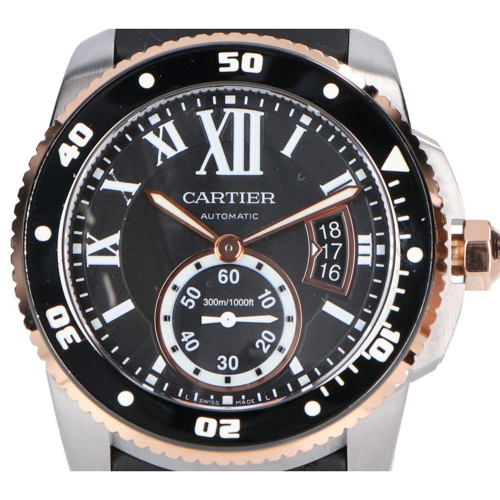 Cartier Polished Caliber de Diver SS Small Second Automatic Winding Watch