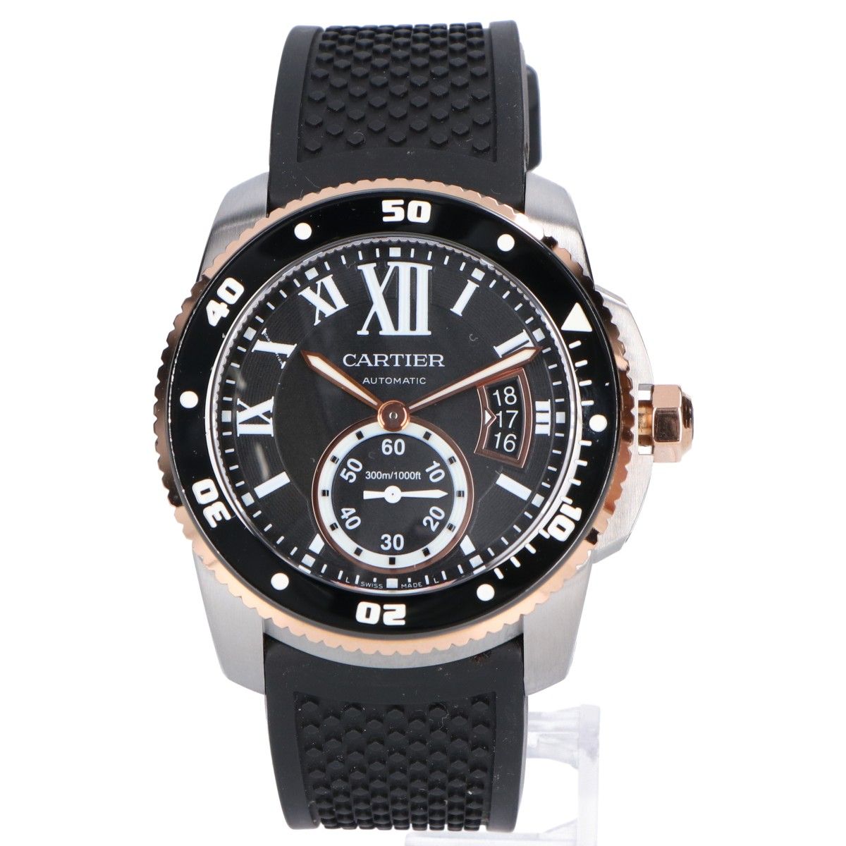Cartier Polished Caliber de Diver SS Small Second Automatic Winding Watch — view 2