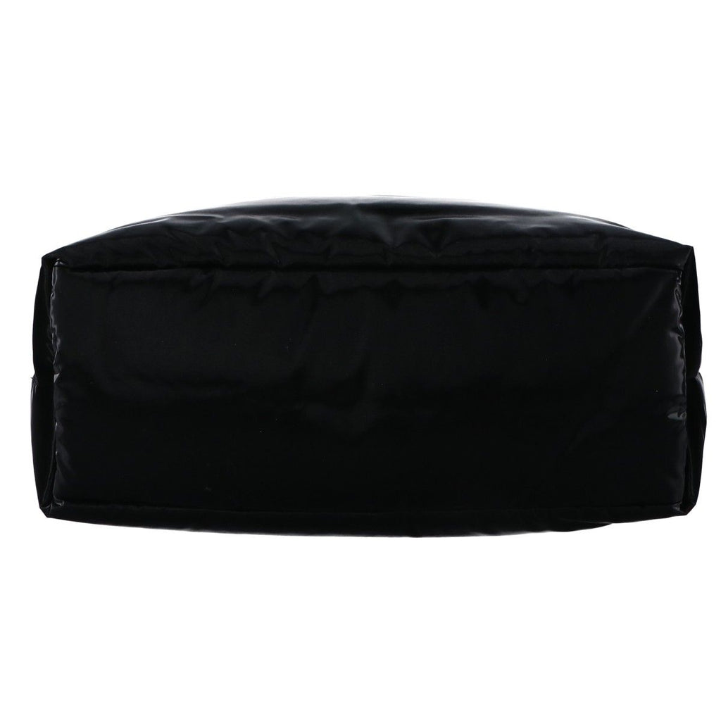 Saint Laurent Paris Silk Tech Canvas Embossed Logo Wide Puffer Tote — view 5