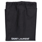Saint Laurent Paris Silk Tech Canvas Embossed Logo Wide Puffer Tote — view 8