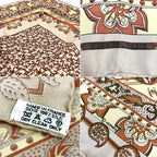 Hermes Scarf Carre 45 Amoeba Flower Gray Ju — view 3