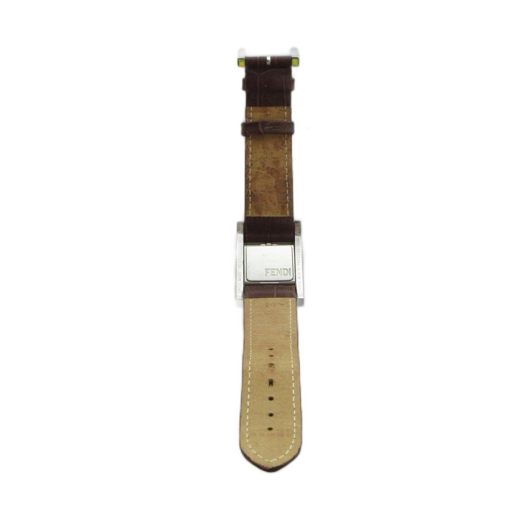 Fendi Watch Quartz Square Leather Shell Dial Silver — view 4